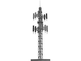 Cell Tower 3D Model