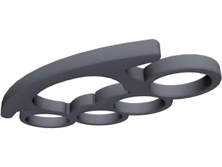 Brass Knuckles 3D Model