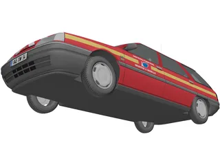 Renault 21 Nevada Fire 3D Model