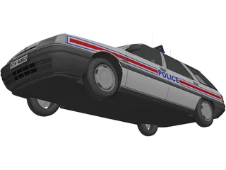 Renault 21 Nevada Police 3D Model