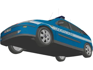 Ford Focus Gendarmerie 3D Model