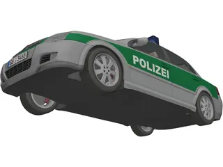 Opel Vectra Polizei (2004) 3D Model