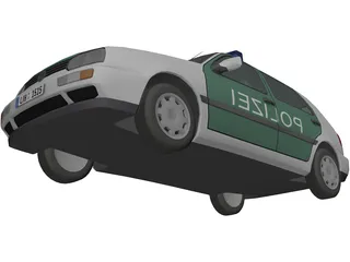 Volkswagen Golf III Polizei 3D Model