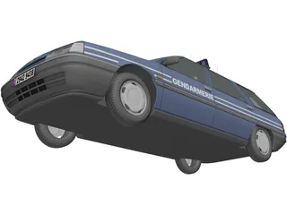 Renault 21 Nevada Gendarmerie 3D Model