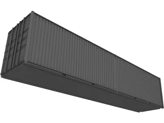 Shipping Container 40 3D Model