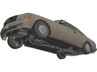 Mercedes-Benz 500 SEC (1984) 3D Model