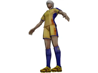 Soccer Player 3D Model