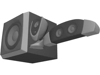 Sound System 2+1 3D Model