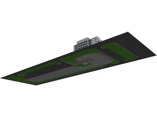 Logistic Company Complex 3D Model