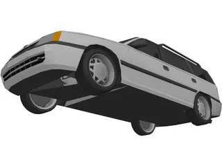 Opel Kadett E Caravan 3D Model