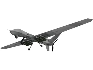 General Atomics MQ-9 Reaper UAV Drone 3D Model