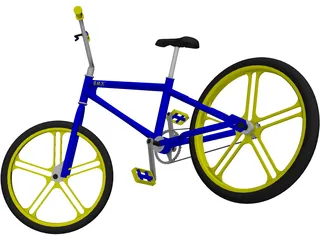 BMX Bike 3D Model