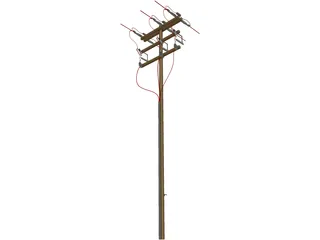 Electrical Pole 3D Model