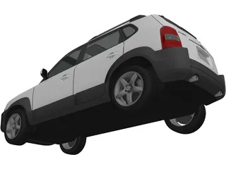 Hyundai Tucson V6 (2005) 3D Model