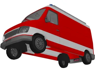 Firetruck Small 3D Model