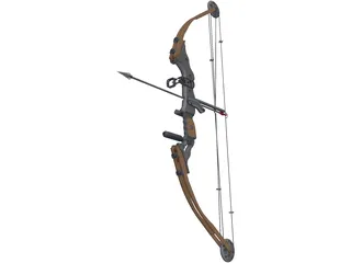 Hunting Bow 3D Model