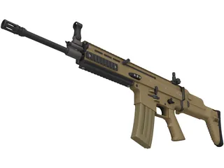 FN SCAR Mark16 N091210 Gun 3D Model