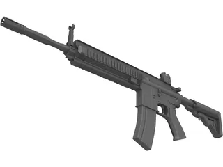 HK 416 3D Model