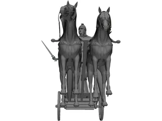 British Chariot 3D Model