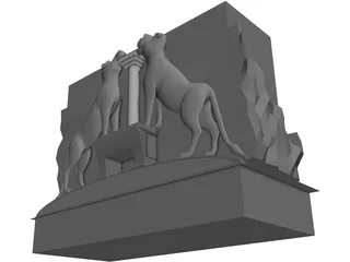 Lions Gate of Mycenae 3D Model