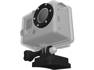 GoPro Hero Camera 3D Model