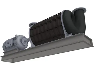 HSI Centrifugal Blower 3D Model