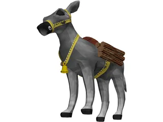 Donkey 3D Model