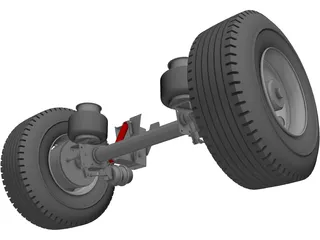 Hendrickson Suspension 3D Model