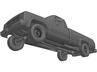 Chevrolet K20 Pickup (1987) 3D Model