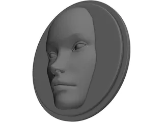 Face Disk 3D Model