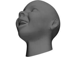 Baby Head 3D Model