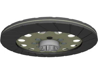 Clutch Friction Disc 3D Model