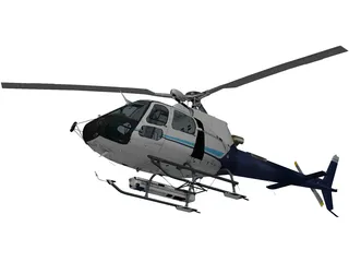 Eurocopter AS-350 3D Model