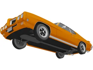 Pontiac GTO (1970) 3D Model