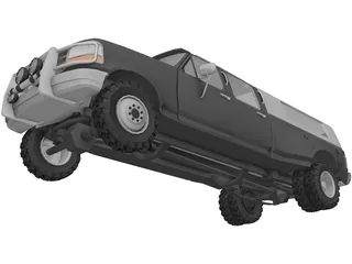 Ford F350 Crew Cab 3D Model