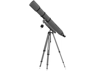 Potable Telescope T430 3D Model