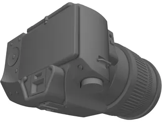 Sony A44 Digital Camera 3D Model