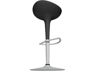 High Barstool 3D Model