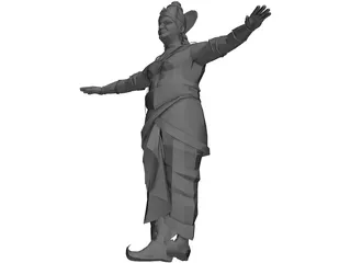 Indian King 3D Model
