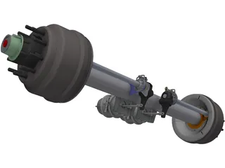 Axle Trailer 3D Model