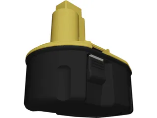 DeWALT 14.4v Battery 3D Model