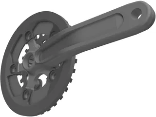 Race Face Turbine Right Crank 3D Model