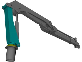 Folding Crane 3D Model