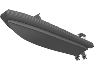 Rigid Inflatable Boat 3D Model