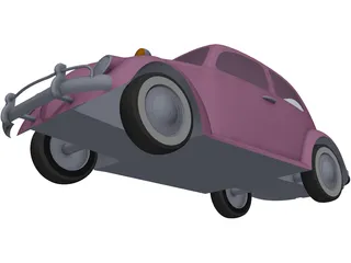 Volkswagen Beetle (1963) 3D Model