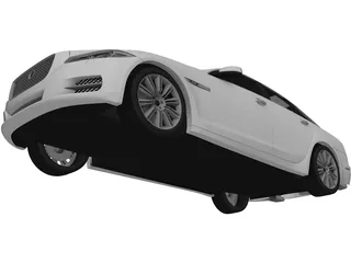 Jaguar XJ (2010) 3D Model