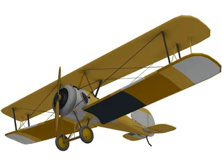 Biplane 3D Model