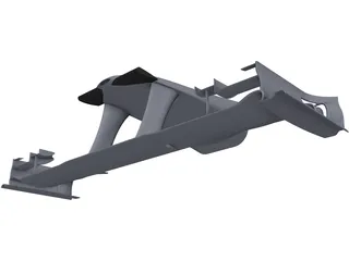 F1 Front Wing 3D Model