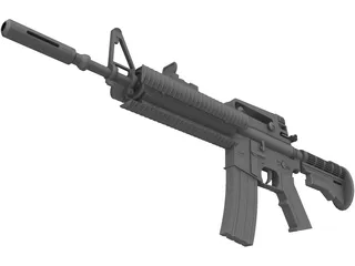 M4A2 Colt 3D Model