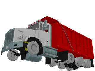 Kenworth T800 Dump Truck 3D Model